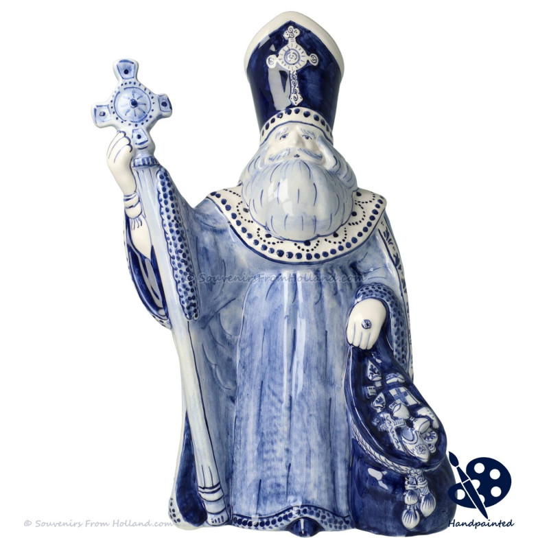 XL Luxury Bishop Saint Nicholas  38cm - Handpainted Delftware