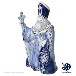XL Luxury Bishop Saint Nicholas  38cm - Handpainted Delftware
