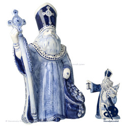 XL Luxury Bishop Saint Nicholas  38cm - Handpainted Delftware