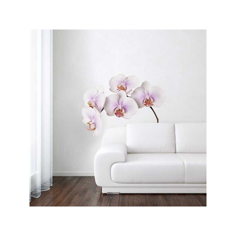 Orchidee Wit - Muursticker