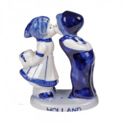 Kissing Couple 8.5cm - Holland - Delft Blue