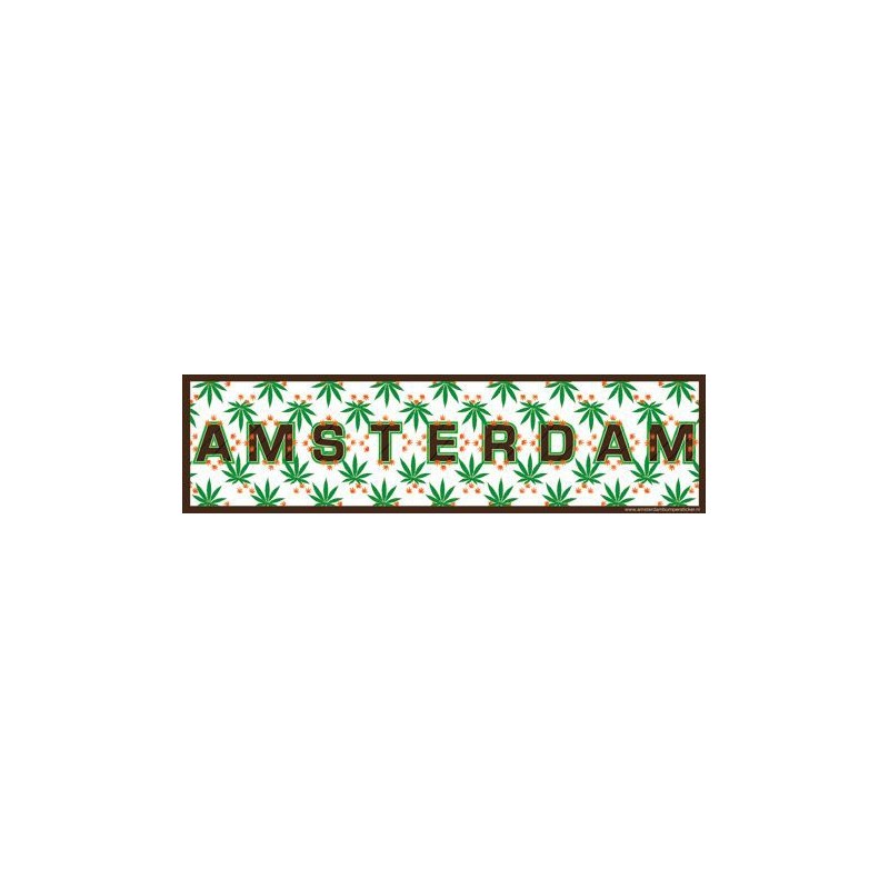 Amsterdam Cannabis Leaves - Bumper Sticker
