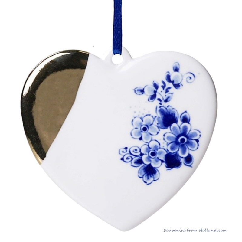 Goud hartje - Kersthanger