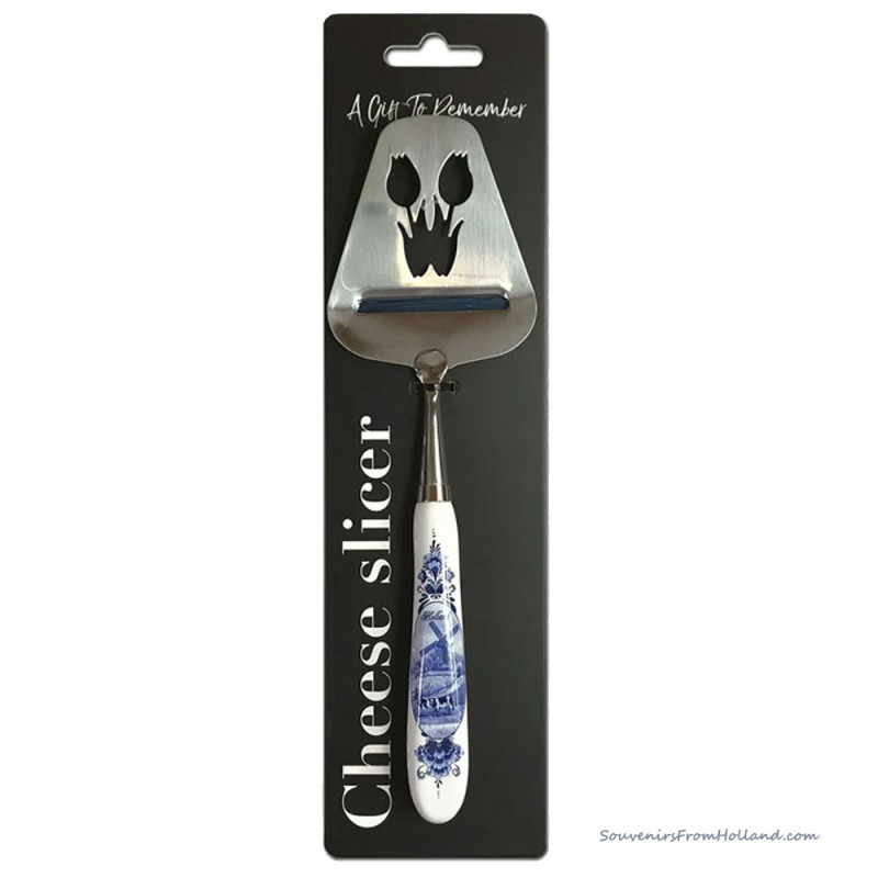 Delft Blue Cheese Slicer Tulips 23cm