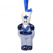 Set of 6 Christmas figures B - X-mas Figurine Delft Blue