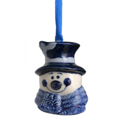 Set van 6 Kerst figuren C - Kersthangers Delfts Blauw